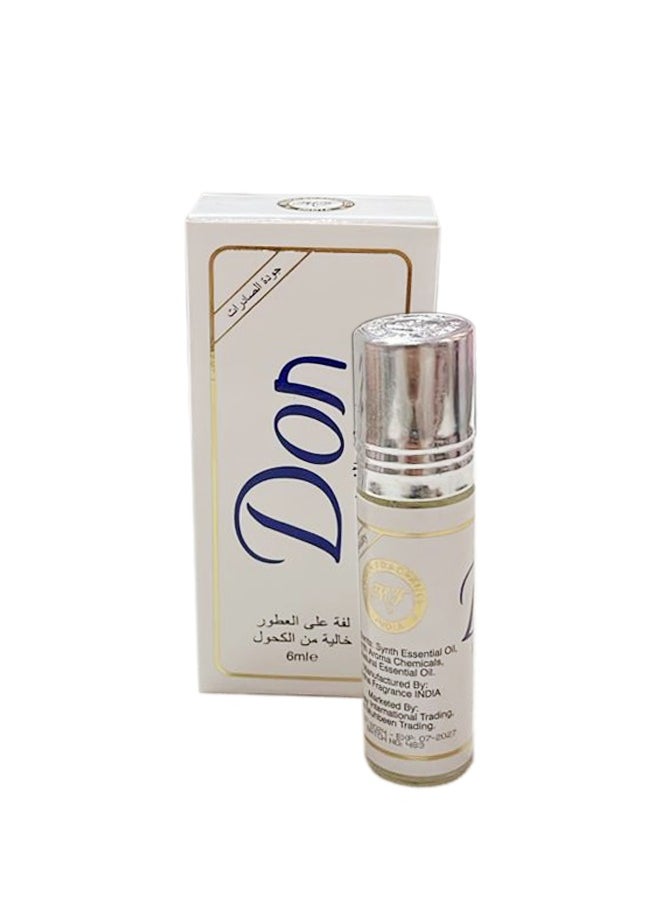 دون - عطر رول أون برائحة فرنسية، خالي من الكحول، 6 مل - Image 1
