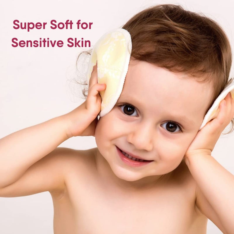 NatureBond Reusable Nursing Pads. Set of 10 Nipple Pads for Breastfeeding, Breathable Breast Pads for Breastfeeding with Wash Bag & Box, Viscose Made from Bamboo - Image 3