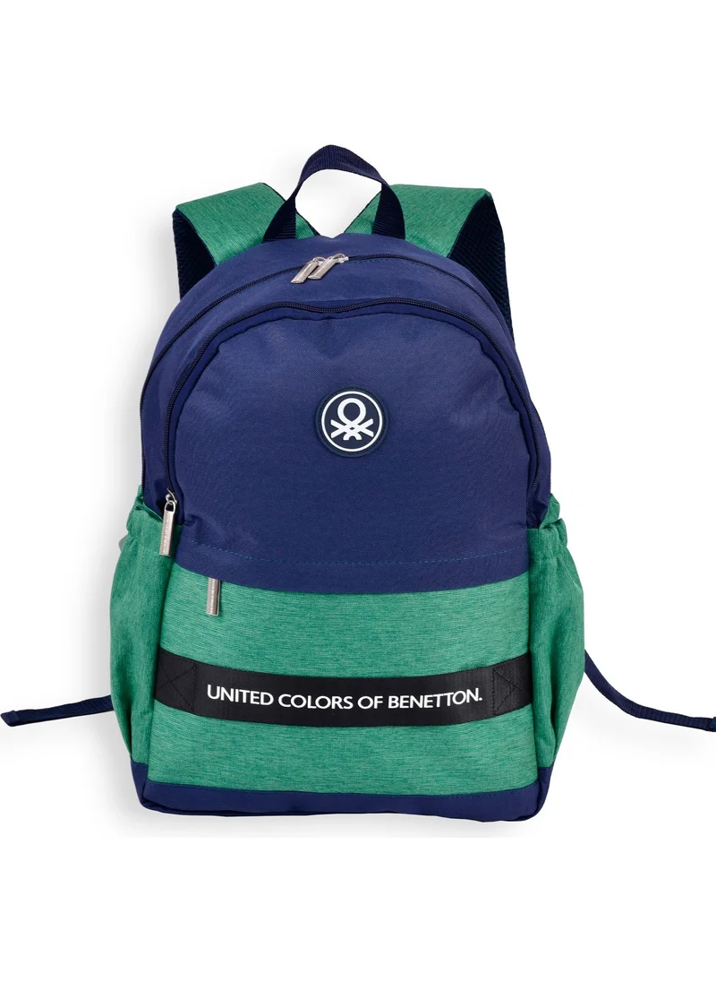 بينيتون Navy Blue - Green Men's Backpack Backpack