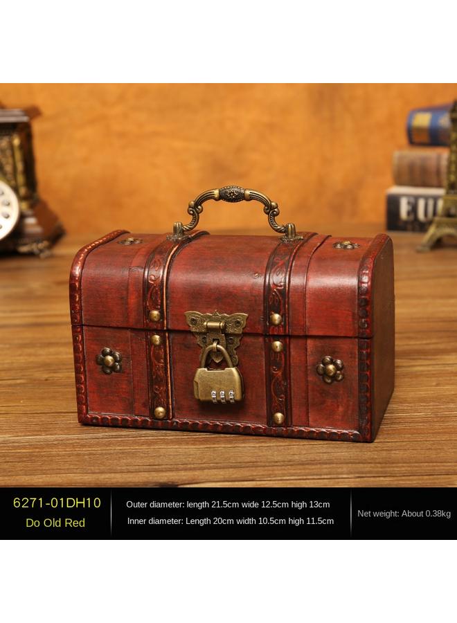 Bluejw New Storage Tools Retro Storage Box Desktop Sundries Finishing Box Wooden Box Direct Supply Factory Sales Supply - Image 1