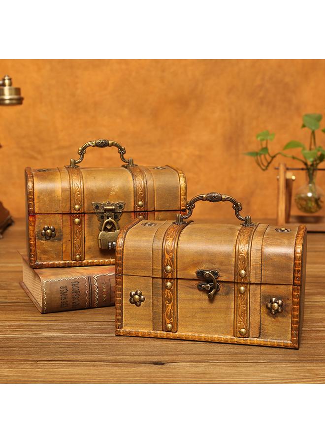 Bluejw New Storage Tools Retro Storage Box Desktop Sundries Finishing Box Wooden Box Direct Supply Factory Sales Supply - Image 2