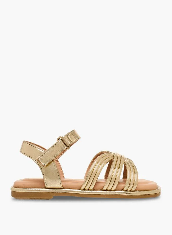 جونيورز Junior Girls Hook & Loop Strap Sandals Ramadan Collection