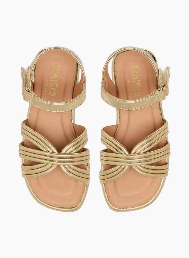 جونيورز Junior Girls Hook & Loop Strap Sandals Ramadan Collection