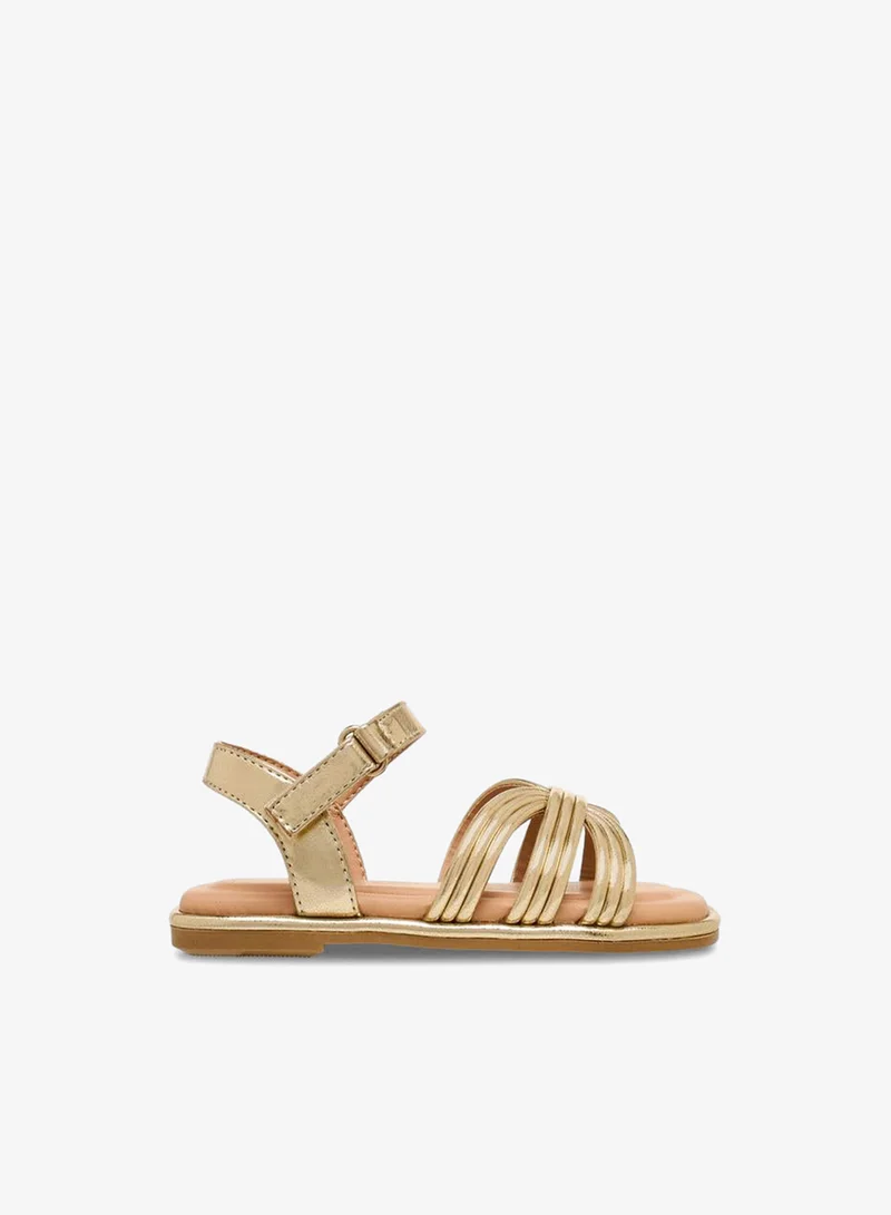 جونيورز Junior Girls Hook & Loop Strap Sandals Ramadan Collection