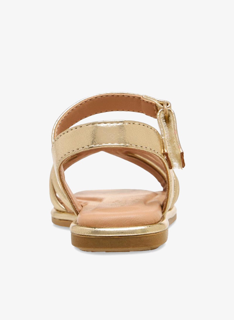 JUNIORS Junior Girls Hook & Loop Strap Sandals Ramadan Collection - Image 4