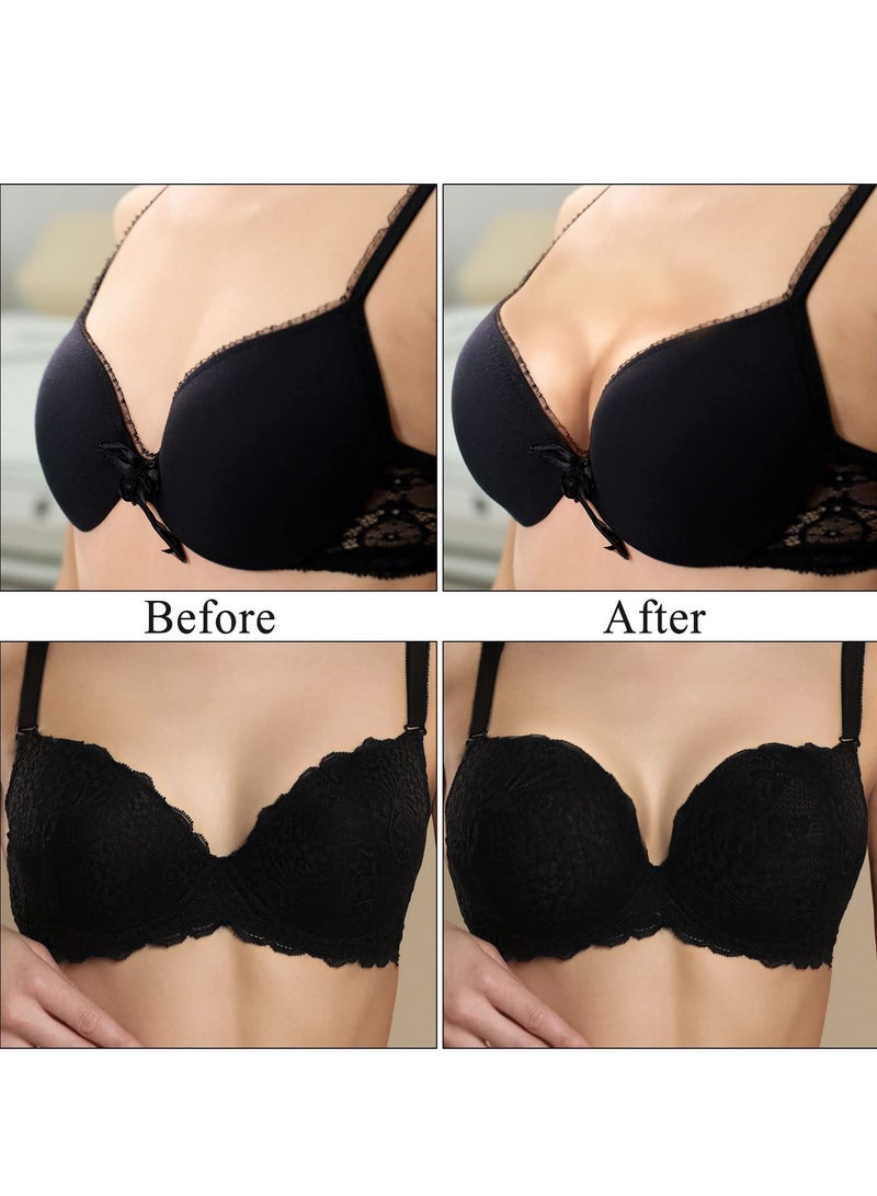 SOLARAE 6 Piece Bra Pads Push Up Pads, Self Adhesive Invisible Patch Underwear Pads, Increase Cup Size, Breathable, Reusable, Waterproof, Cleavage Enhancer Pads (Skin and Black) - Image 2