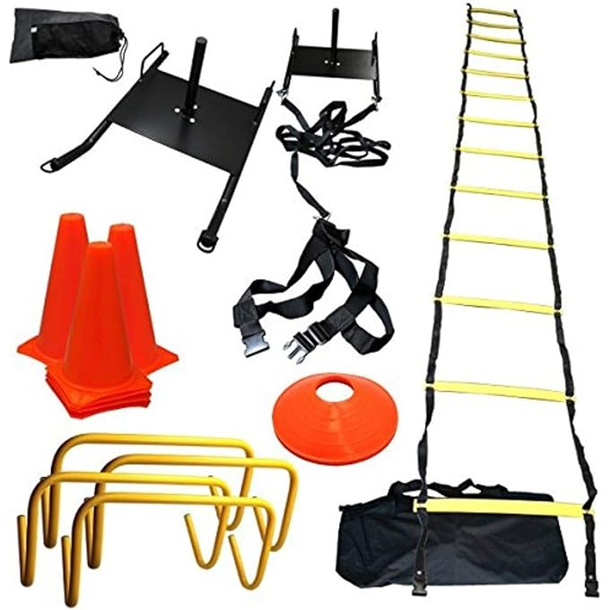 BlueDot Trading -Strength & Speed Agility Training Sled Ladder Cones Kit - Image 1