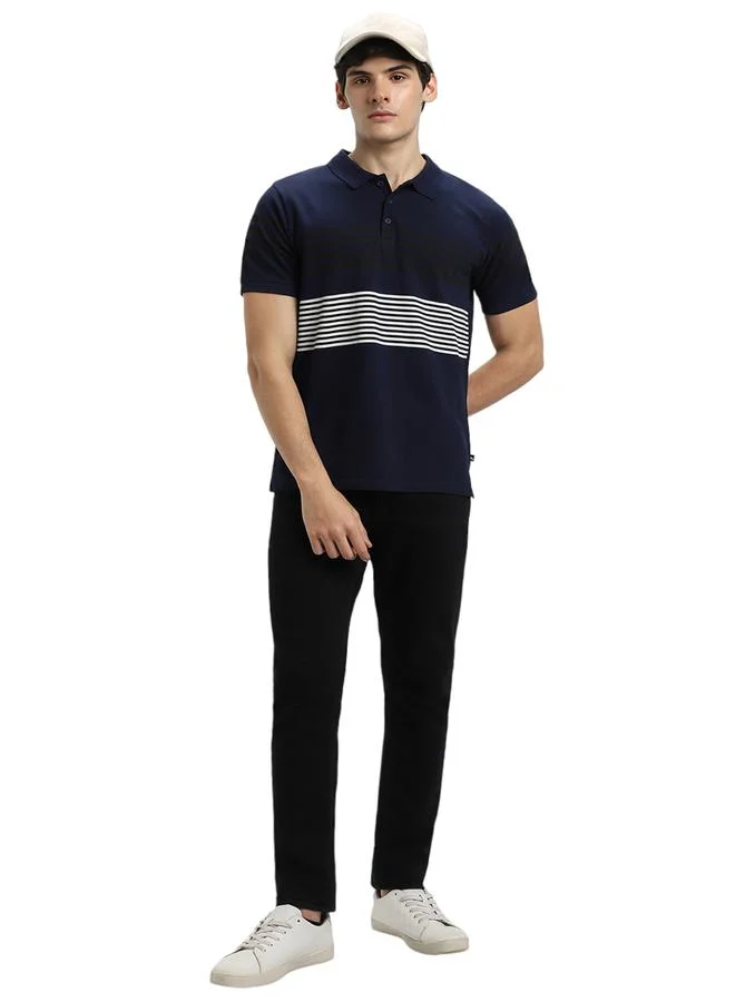 Dennis Lingo Dennis Lingo Contrast Striped Slim Fit Polo