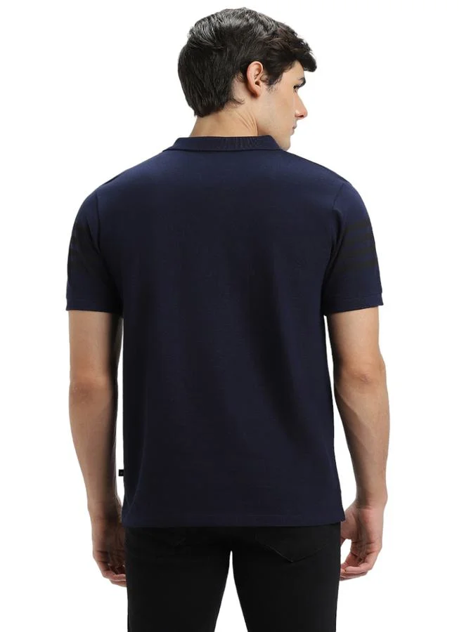 Dennis Lingo Dennis Lingo Contrast Striped Slim Fit Polo