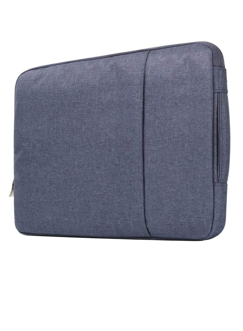 13-Inch Laptop Sleeve Case for 2022 MacBook Air 13.6 inch with Apple M2 Chip & 2022 MacBook Pro 13.3 inch with Apple M2 Chip Accessory Traveling Carrying Canvas Bag Cover Simple Case (Blue) - Image 1