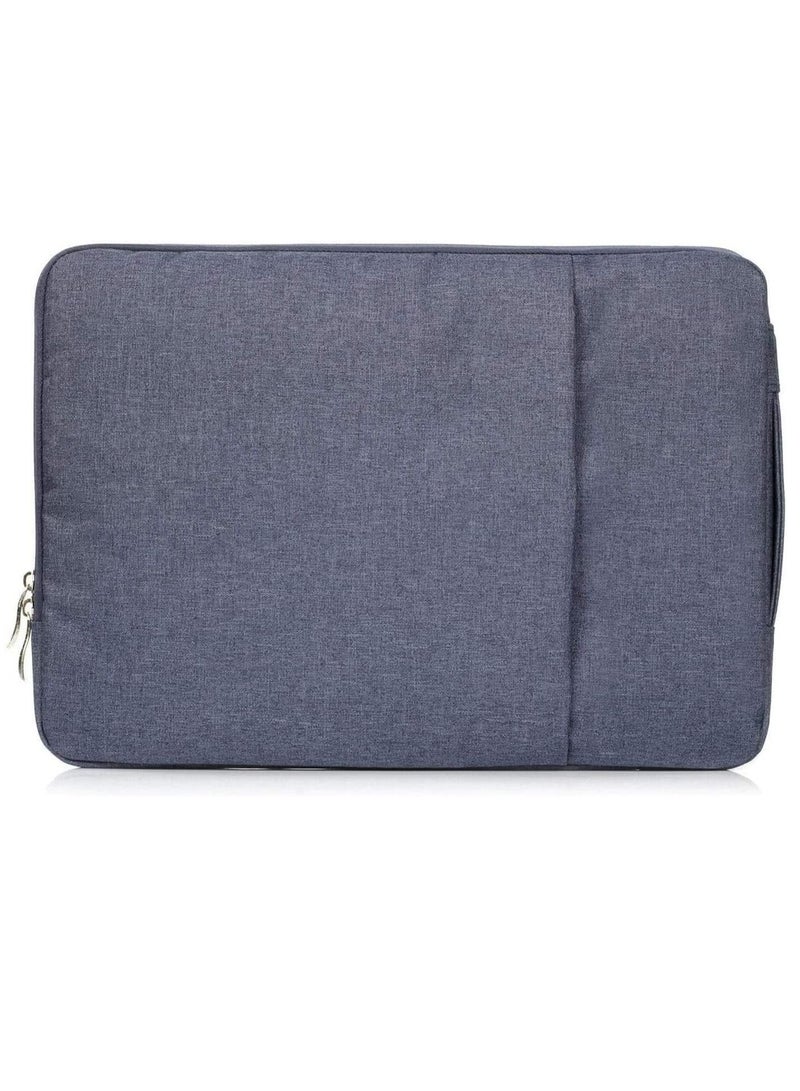 13-Inch Laptop Sleeve Case for 2022 MacBook Air 13.6 inch with Apple M2 Chip & 2022 MacBook Pro 13.3 inch with Apple M2 Chip Accessory Traveling Carrying Canvas Bag Cover Simple Case (Blue) - Image 2
