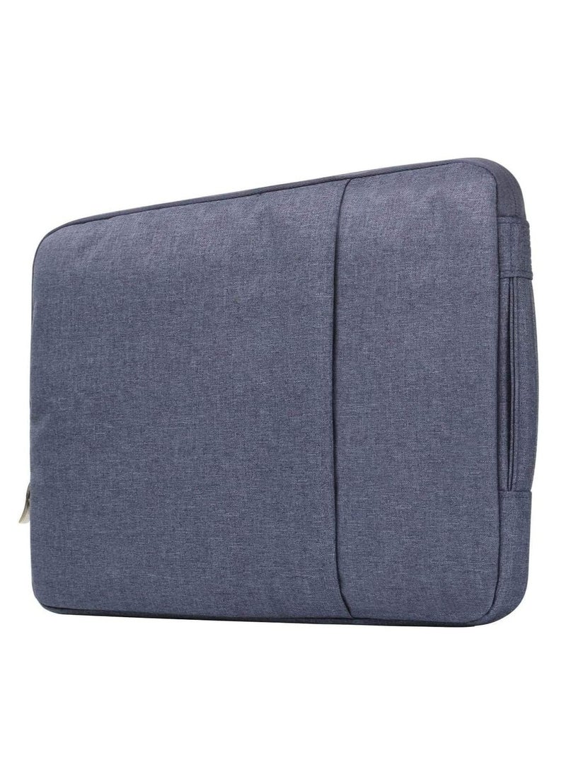 13-Inch Laptop Sleeve Case for 2022 MacBook Air 13.6 inch with Apple M2 Chip & 2022 MacBook Pro 13.3 inch with Apple M2 Chip Accessory Traveling Carrying Canvas Bag Cover Simple Case (Blue) - Image 3