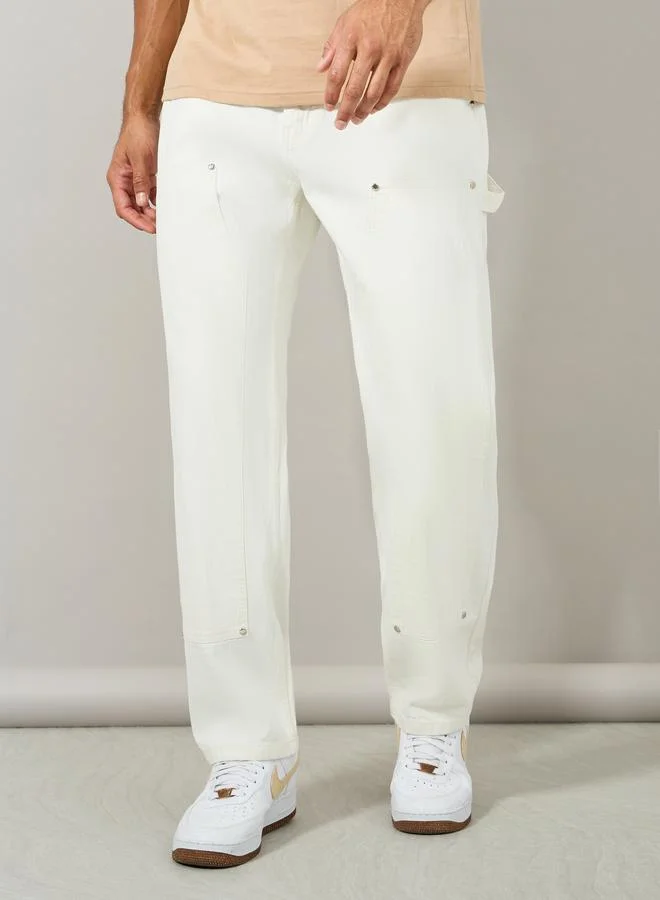 ستايلي Premium Carpenter Fit Overdyed Jeans