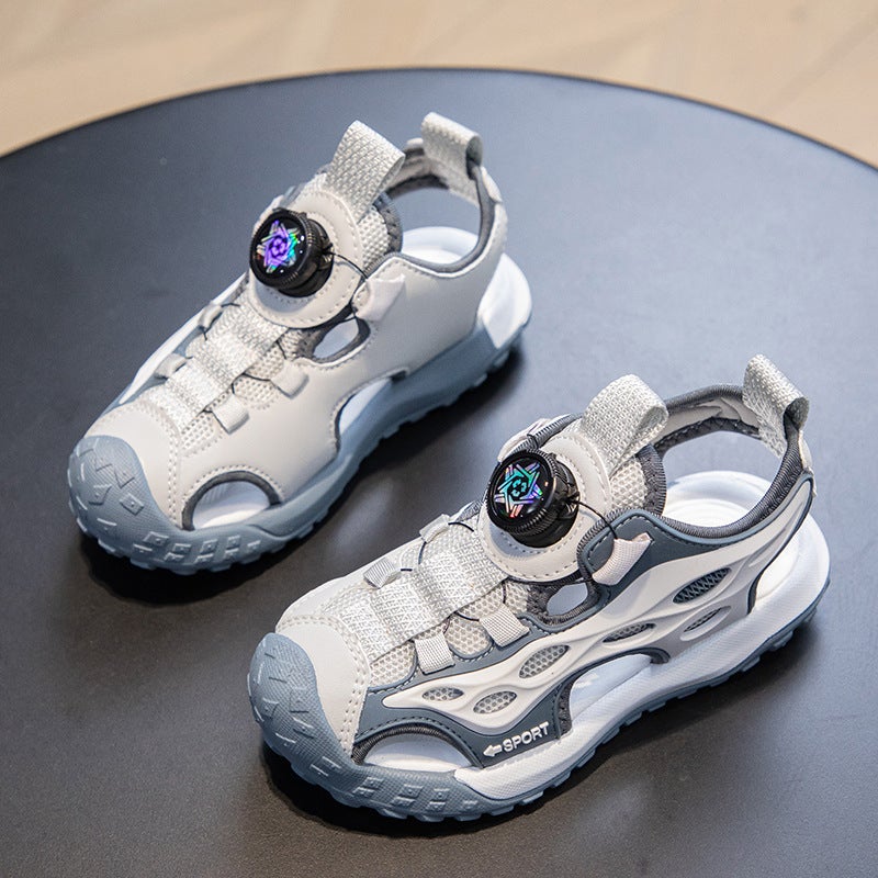 Children'S Sports Sandals Summer Soft Sole Fashion Girls Princess Shoes Hollow Out Boys Baotou Beach Shoes - Image 5