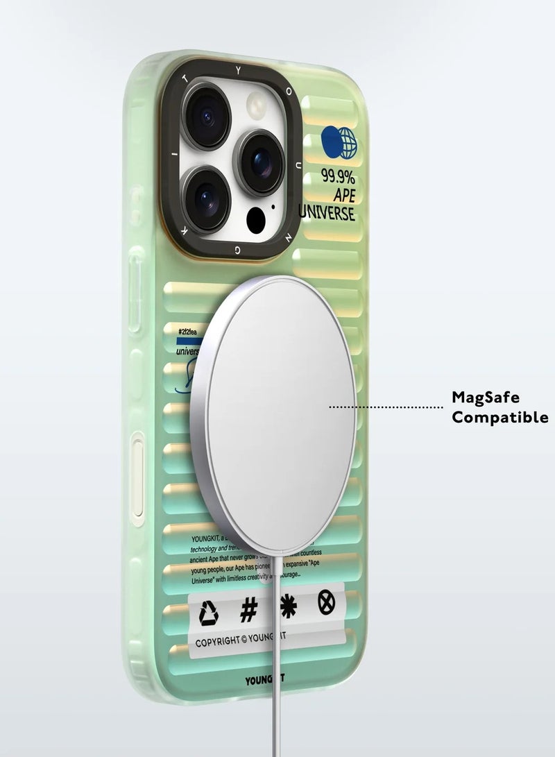 يونج كيت حافظة YOUNGKIT ذات اللون الديناميكي الأنيق مستوحاة من الأمتعة لهاتف iPhone 16 Pro Max - Image 5