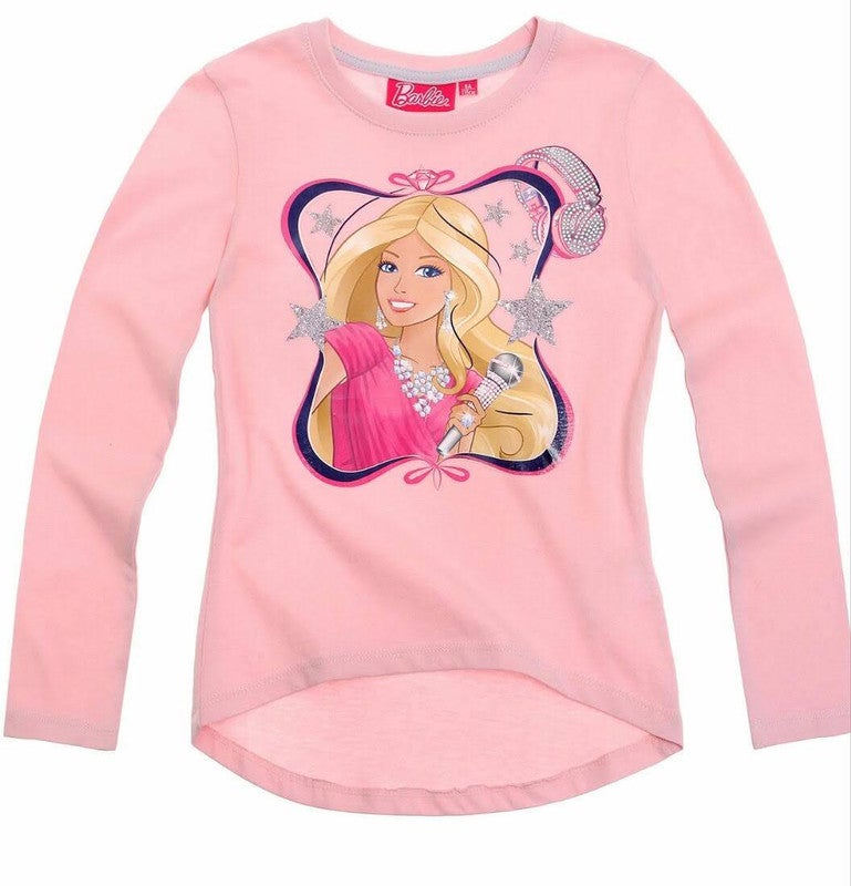 باربي تي شيرت باربي للبنات بأكمام طويلة 100% قطن من Kids TV - Image 1