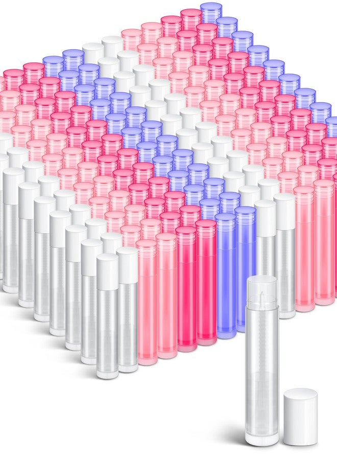 Nuanchu 200 Pcs Lip Balm Tubes Empty Lip Gloss Tubes Bulk Women 0.186 Oz/ 5.5 ml Lip Gloss Container Kit Clear PVC Lip Containers with Caps for DIY(Multicolor) - Image 1