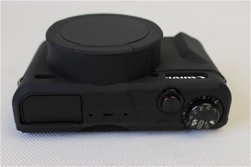 BolinUS G7 X Mark Ii Case  Bolinus Fullbody Ultra-Thin Lightweight Rubber Soft Silicone Case Bag Cover For Canon Powershot G7 X Mark Ii -Black - Image 4