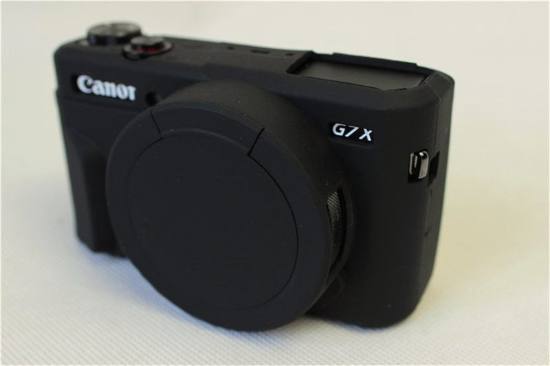 BolinUS G7 X Mark Ii Case  Bolinus Fullbody Ultra-Thin Lightweight Rubber Soft Silicone Case Bag Cover For Canon Powershot G7 X Mark Ii -Black - Image 3