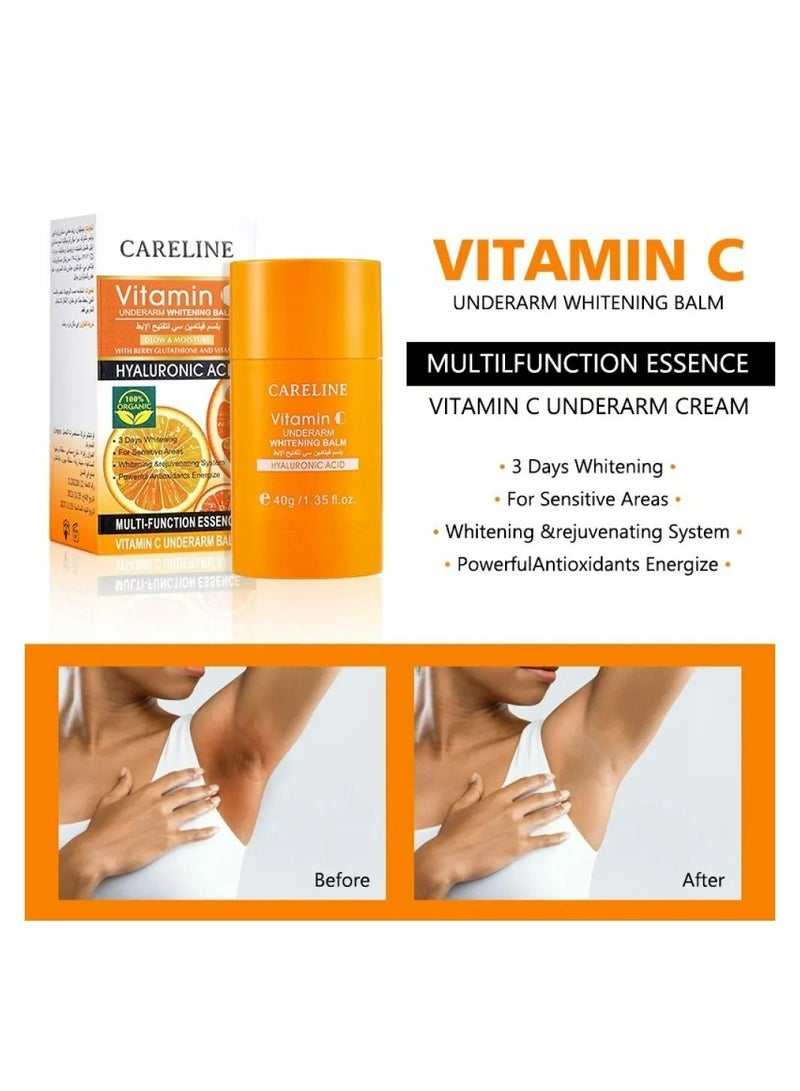 Careline vitamin C balm for underarms lightening 40 gm - Image 2