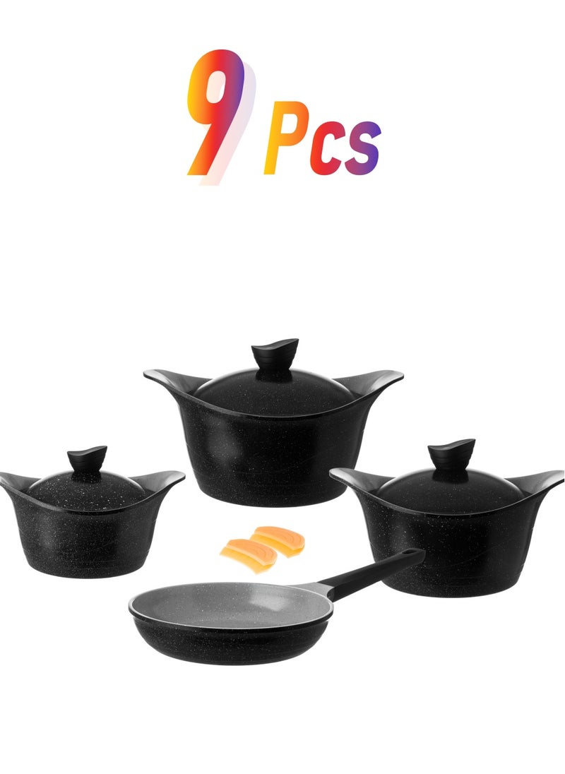 Badraig Granite cookware set 9 pieces Saudi industry  - Image 1