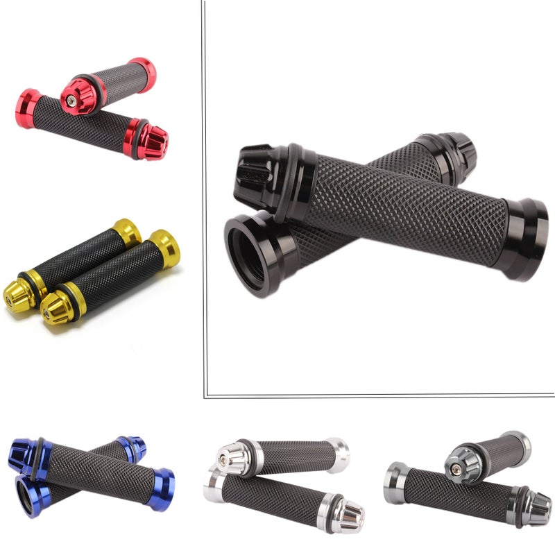 Motorcycle 7/8" Hand Grips Handle BAR Gel for Yamaha YZF 600 R6 Suzuki GSXR 1000(Black)