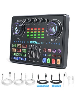 48V Live Sound Card Audio Mixer/Podcast Audio Interface with DJ Mixer Effects/Voice Changer with Sound Effects for Karaoke Tiktok YouTube Live Streaming Record Gaming - pzsku/ZB7D21E4E422C073D1BC5Z/45/_/1717745543/e6555d24-b2c4-41aa-bf65-627120da38c2