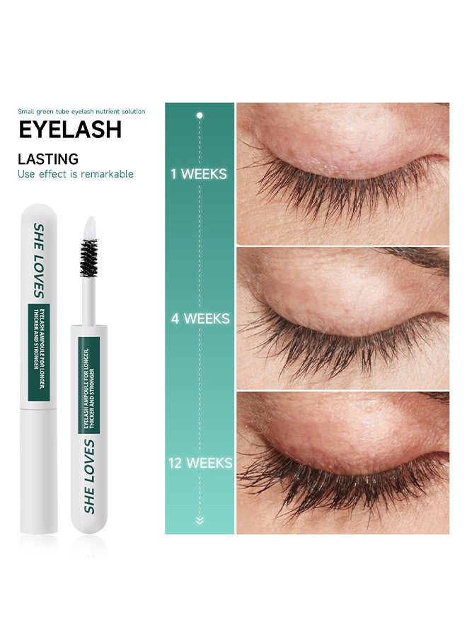 Eyelash Ampoule For Longer, Thicker And Stronger, Advanced Eyelash Growth Serum, Lash Enhancing Serum, Promotes Longer, Thicker Lashes
