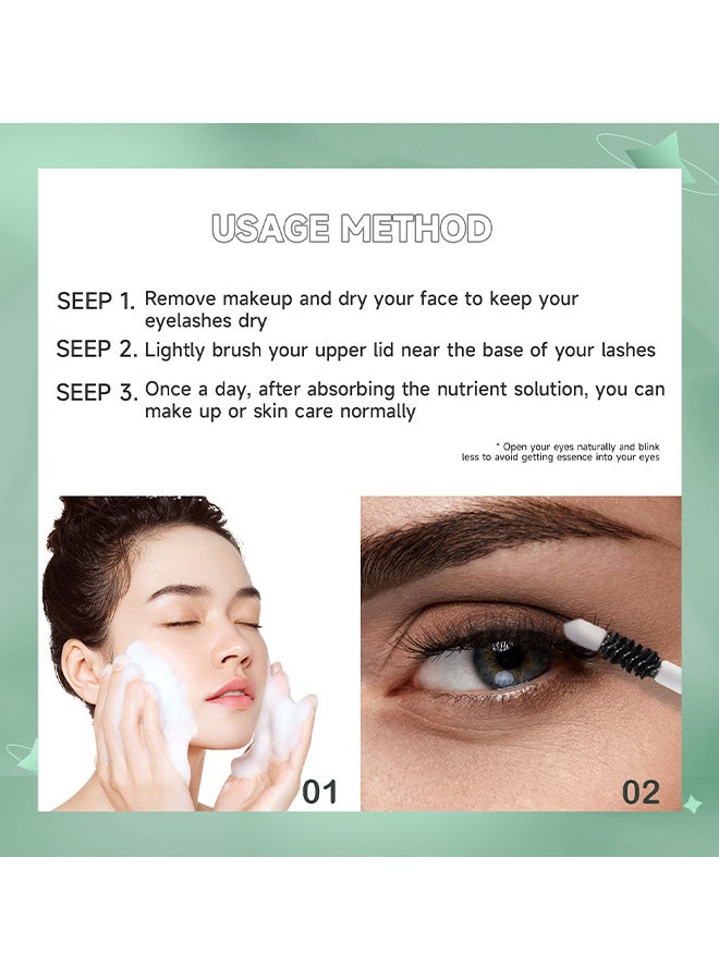 Eyelash Ampoule For Longer, Thicker And Stronger, Advanced Eyelash Growth Serum, Lash Enhancing Serum, Promotes Longer, Thicker Lashes