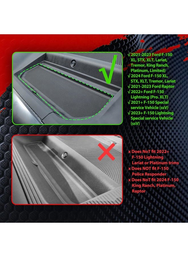 WXRYLYN 2025 2024 F150 منصة تثبيت الهاتف المعدنية مع حامل الهاتف المغناطيسي لـ 2021-2025 F150 و 2021-2023 Raptor حامل الهاتف على لوحة القيادة 2024 F150 - Image 3