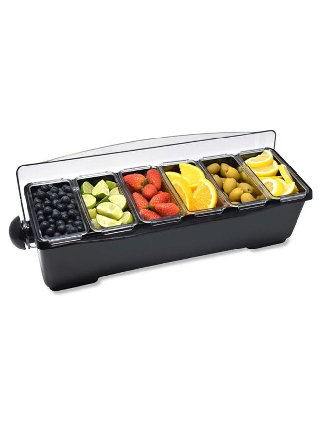 BarPros Premium Condiment Holder with 6 insert - Image 1