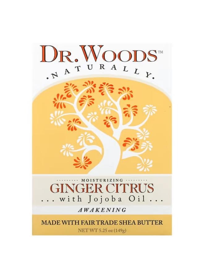 Dr. Woods Bar Soap, Ginger Citrus, 5.25 oz (149 g) 