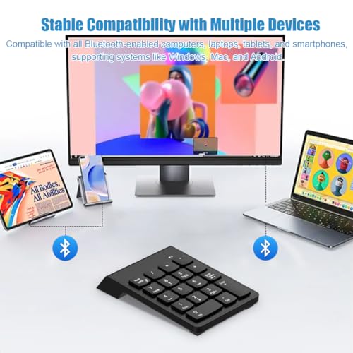 NOOX USB Number Pad Numpad Numeric Keypad 18 Key Number Keypad Mini Keyboard for Laptop PC Computer Notebook ChromeBook Surface Desktop Accessories Financial Tax Accounting Office Tool Gadgets - Image 5