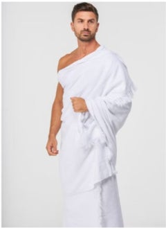 Ihram 2-Piece Hajj And Umrah Religious Cloth For Men , White