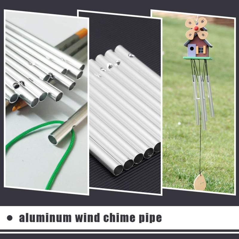 Aluminum Wind Chime Tubes 90mm Length 6mm Diameter DIY Replacement Tubing Craft Supplies - Image 3