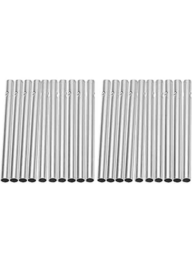 Aluminum Wind Chime Tubes 90mm Length 6mm Diameter DIY Replacement Tubing Craft Supplies - Image 1