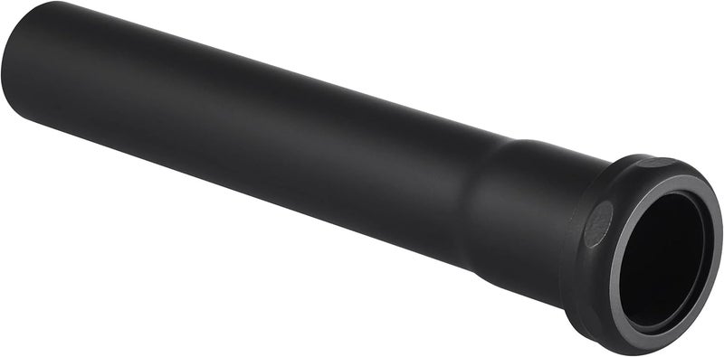 Fipoque 18 Gauge Brass Slip Joint Extension Tube 1-1/4” OD x 8” with Nut and Rubber Washer, P Trap Extension Tube, Sink Drain Tailpiece Tube Extension Heavy Duty, Matte Black - Image 1