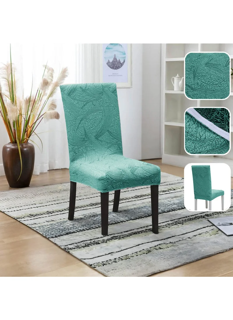 Faiend Faiend Faiend Elastic flexible chair cover Stetch lycra kitchen living room chair cover (1-pc) Sehra pattern mint