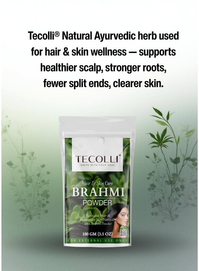 TECOLLI Pure Brahmi Leaves Powder (Bacopa Monnieri) - 100 g | 100% Natural & Pure Hair Conditioner | Skin & Hair care - Image 5