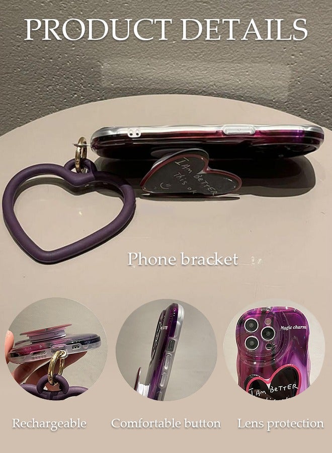 DUNISO iPhone 15 Pro MAX Phone Case 6.7" Full Body Protective Phone Cover With Crossbody Strap Anti-fall Phone Case Built-in Screen and Camera Protector For Apple 15 Pro MAX Phone Case - Image 4