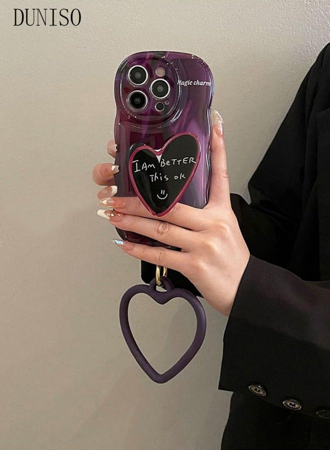 DUNISO iPhone 15 Pro MAX Phone Case 6.7" Full Body Protective Phone Cover With Crossbody Strap Anti-fall Phone Case Built-in Screen and Camera Protector For Apple 15 Pro MAX Phone Case - Image 2