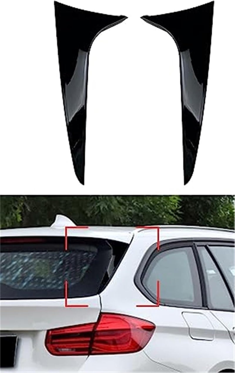 Yurefax Gloss Black Rear Window Side Spoiler for BMW 3 Series F31 - Image 4