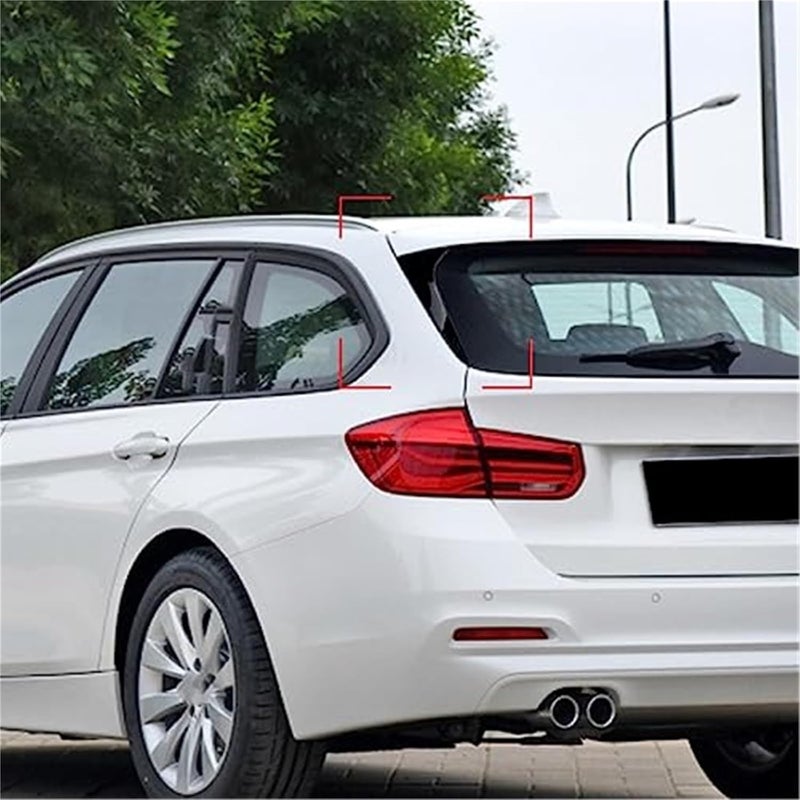 Yurefax Gloss Black Rear Window Side Spoiler for BMW 3 Series F31 - Image 5