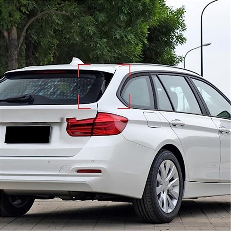 Yurefax Gloss Black Rear Window Side Spoiler for BMW 3 Series F31 - Image 2