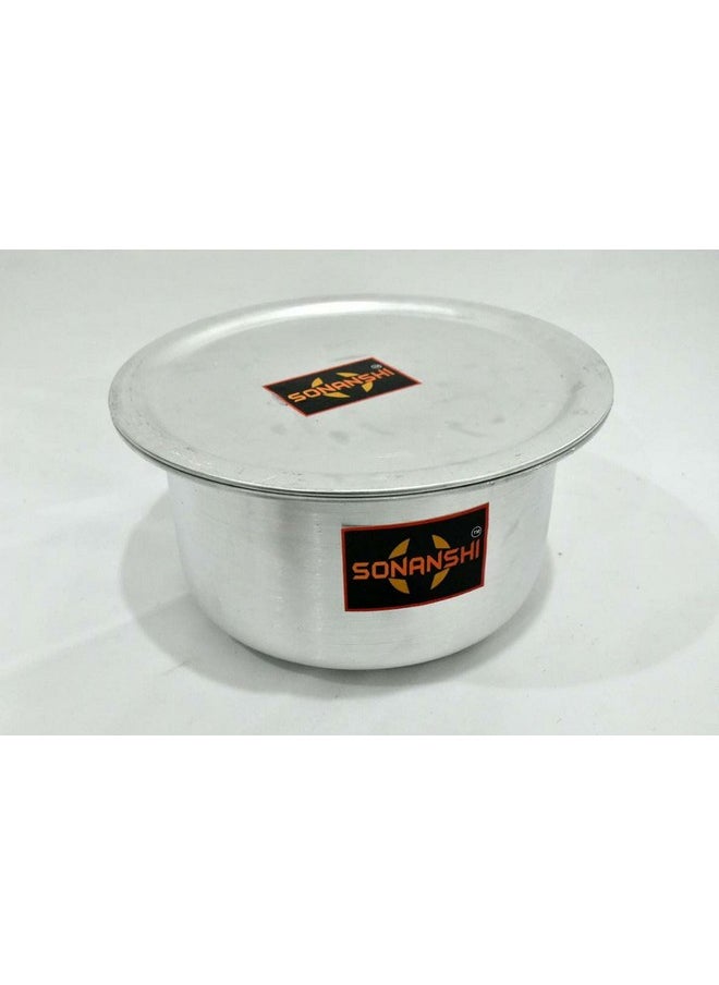 Sonanshi Sonanshi™ Aluminium Patila/Bhagona/Tapeli/Saucepot/Handi Set with LID (Pack of 3) (2,4 & 6 litres)  - Image 2
