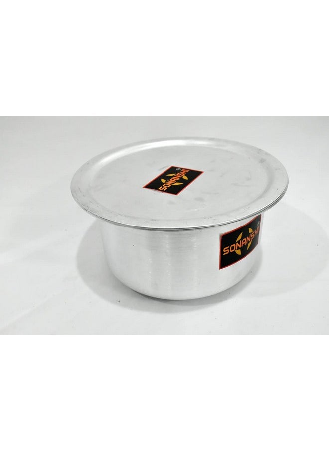 Sonanshi Sonanshi™ Aluminium Patila/Bhagona/Tapeli/Saucepot/Handi Set with LID (Pack of 3) (2,4 & 6 litres)  - Image 3