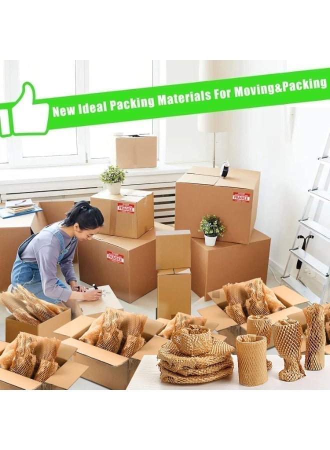 Neox Honeycomb Packing Paper,30cm x 30 Meters Packing Paper Sustainable Alternative To Bubble Wrap For Moving Shipping Packing Roll,Eco Friendly Bubble Wrap Alternative Roll Kraft Paper Packing - Image 3