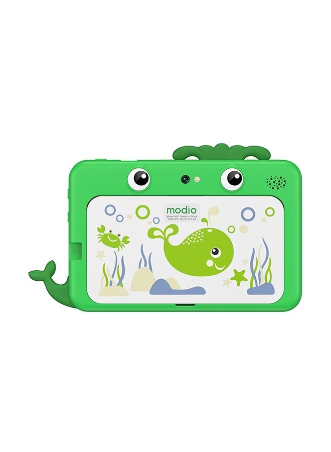 موديو M51 Kids Tablet – 3GB RAM, 16GB Storage, Wi-Fi, Educational Apps, Parental Controls, Durable Design, with School Stationery Set – Green (International Version) - Image 1