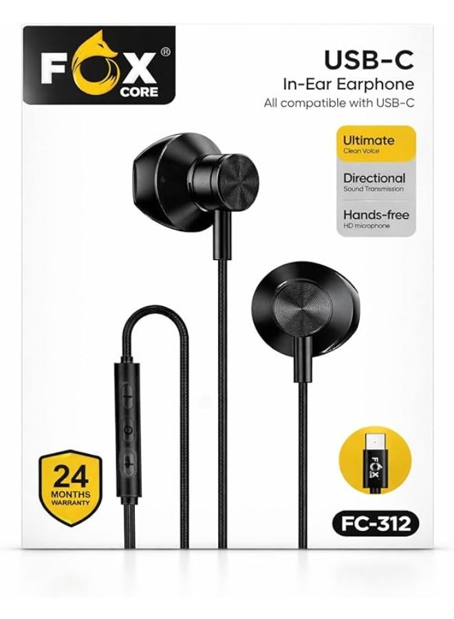 fox Fox Wired in-ear Headphones With usb-c Port ZB7D2A04DF127A5EFD1F9Z