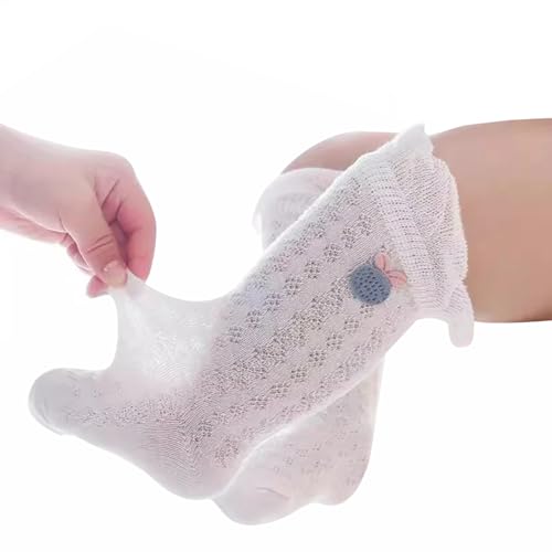 SYGA 4 Pairs Baby Socks Combo mesh thin newborn Baby Socks over the knee socks Suitable for 0-1 Years old baby - Image 2